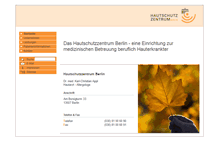 Tablet Screenshot of hautschutzzentrum-berlin.de